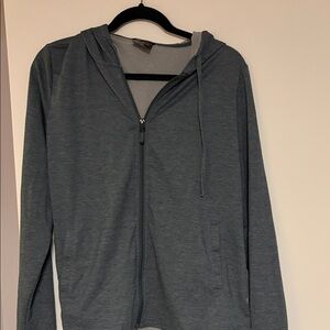 32 Degrees green/grey long sleeve hooded lightweight jacket